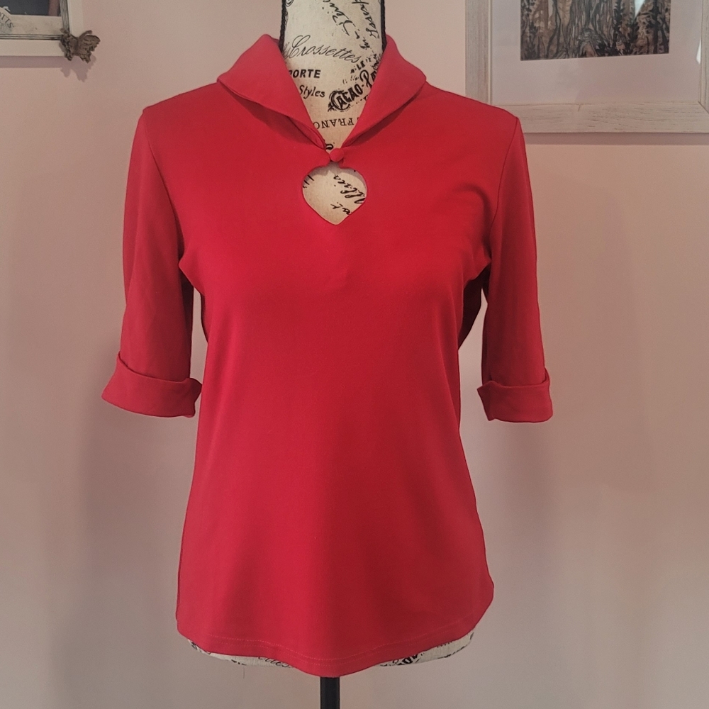 Voodoo Vixen Mali Keyhole blouse